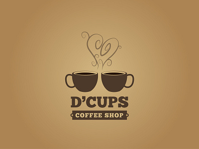 D'Cups Coffee Shop - Logo