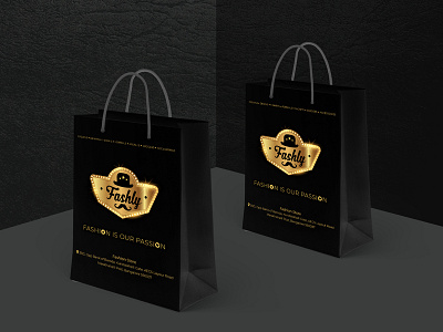 Shopping Bag - Fashly bag design black carry bag retail shop shopping shopping bag