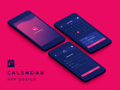 Calendar - App Design calendar app calendar interaction design interaction design mobile app design reminder uxui