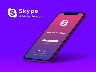 Skype Mobile App - Redesign microsoft microsoft skype mobile app design mobile app ux skype skype design skype mobile app