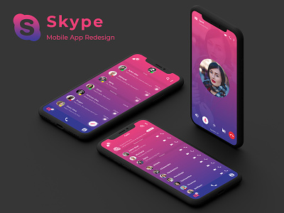 Skype Mobile App - Redesign (Part 2) microsoft microsoft skype mobile app design mobile app ux skype skype design skype mobile app