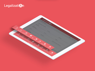 Legalization Product Menu Design admin template immigration app design legalization navigation product design product ux unique menu ux ui