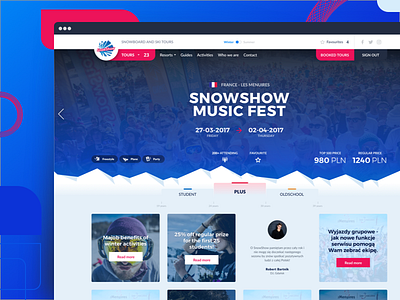 SnowShow web app