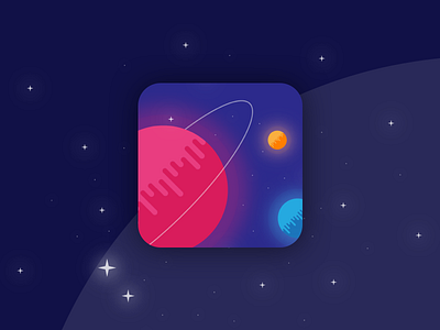 Daily UI #005 005 app dailyui dailyui005 icon illustration interface mobile planets space ui