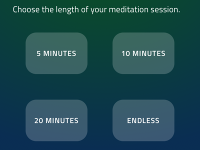 Meditation Selection design indigo.design meditation ui ux