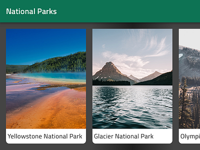 US National Parks ctd. design indigo.design nature travel ui ux