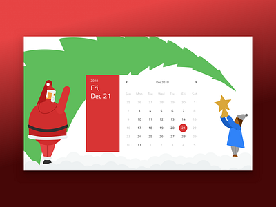 Merry Xmas colorful design flat design holiday illustration indigo.design material design ui ux xmas