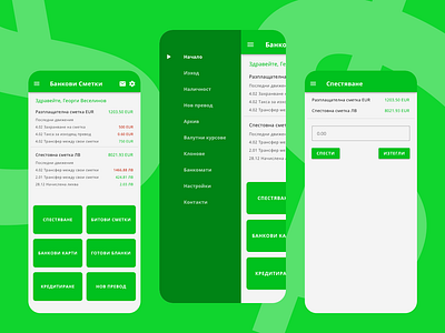 Banking app 2d angular banking clean design codegen design finance flat design indigo.design material design mobile app design ui ux