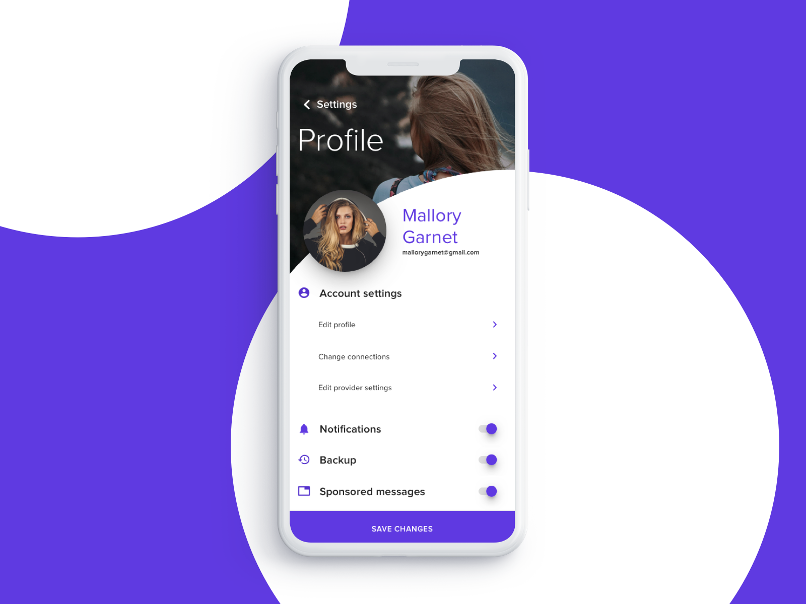 Account settings