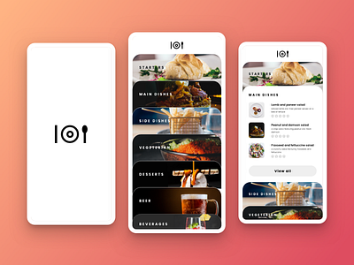 Food App angular app food indigo.design infragistics mobile product ui ux