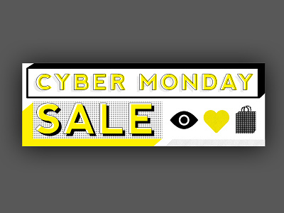 Cyber Monday Promo colorful cyber monday e commerce minimal online store promotion visual design web design