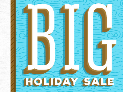 Holiday Promo Graphic e commerce illustration promotion typography visual design web design