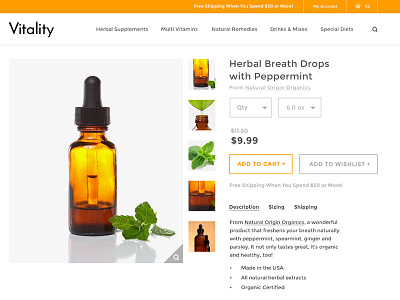 Product Page e commerce online store responsive uiux visual design web design