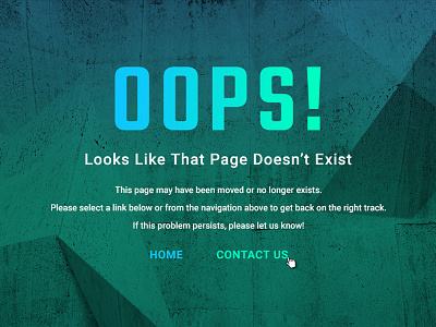 404 Error Page bootstrap ecommerce responsive uxui web design