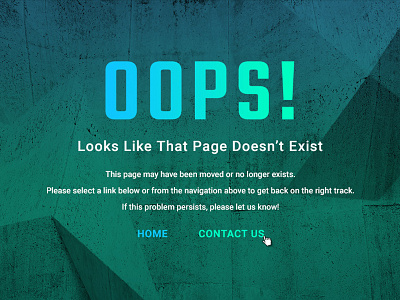 404 Error Page