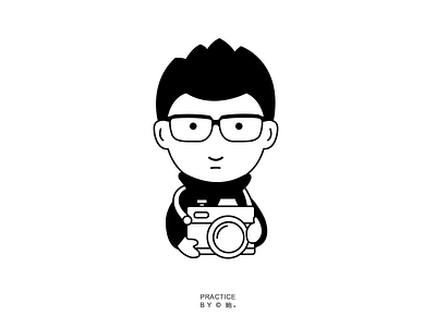 Camera branding design head portrait logo ui vector