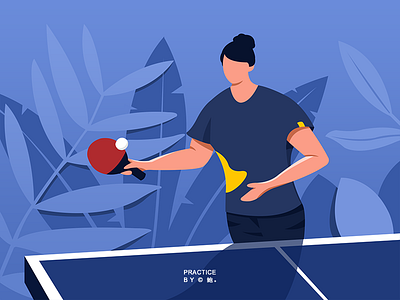 ping-pong design exercise illustration ui