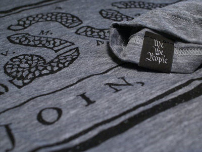Declaration - Join or Die (grey) apparel declaration grey heather iconic join or die simple t shirt tag tee triblend typogrpahy