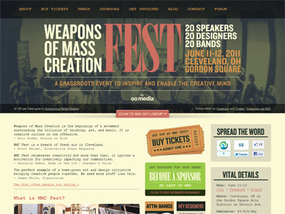 Weapons of Mass Creation Fest site
