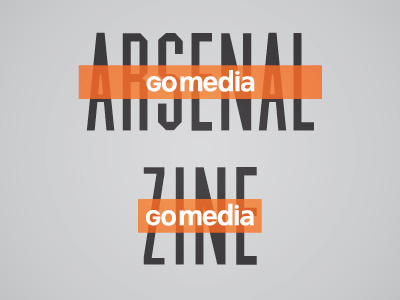 Rebranding of Arsenal and GoMediaZine arsenal blog branding go media gomediazine logo redesign resourceful tools working class