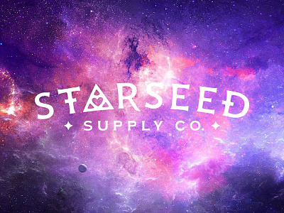 Starseed Supply Co. Logo aliens astral cosmic esoteric extra terrestrial logo metaphysical new age occult space spiritual starseed