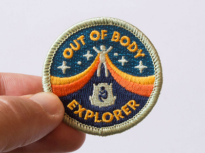 Out of Body Explorer Patch astral projection badge consciousness dream embroidered etsy metaphysical patch retro