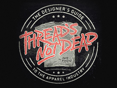 Thread's Not Dead Audiobook apparel audiobook book branding hand lettering logo punk script threads not dead