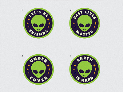 Alien Patch Concepts alien badge extra terrestrials patch starseed