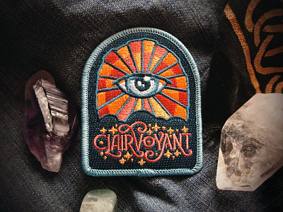 Clairvoyant Patch all seeing eye art nouveau clairvoyant eye mystical patch psychic spiritual starseed third eye