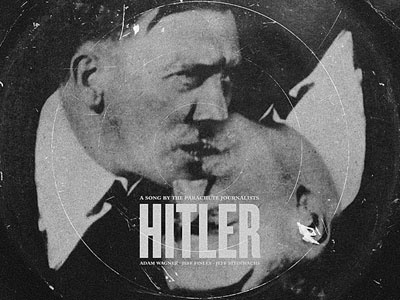 Hitler album cover dark folk greyscale hitler music punk symmetry vintage
