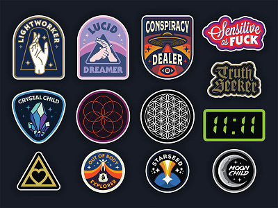Patch & Sticker Designs for Starseed Supply