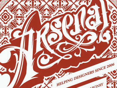 Arsenal Ornate Lettering tutorial