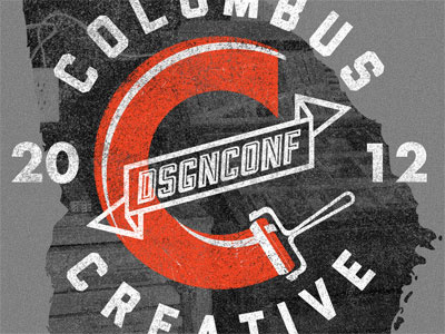 Columbus Creative t-shirt columbus creative design conference grey heather orange t shirt