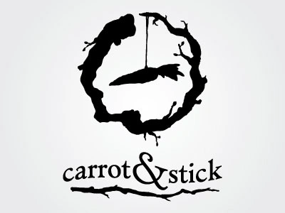 Carrot & Stick Logo apparel black carrot logo stick storybook tutorial