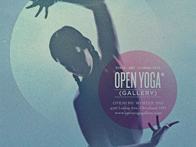 Open Yoga Gallery grain noise retro serene spiritual surreal vintage woman yoga