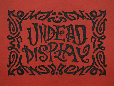 Undead Display halloween hand drawn lettering typography undead