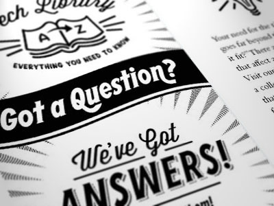 Got a Question? bolts fasteners highway layout library lost type nuts tech typography vintage