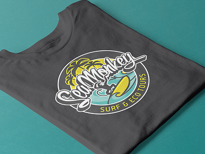 Sea Monkey Logo Design apparel branding graphic design illustration lettering logo logo design tshirt typography