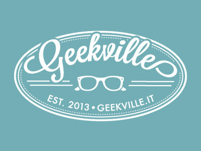 Geekville Logo branding logo design retro vintage vintage logo