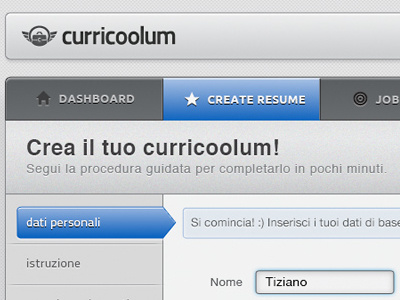 Curricoolum – UI 2nd iteration form forms ui design user interface design web app web ui