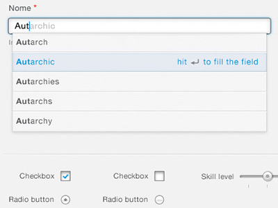 Curricoolum – Autocomplete