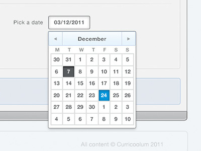 Curricoolum – Date picker