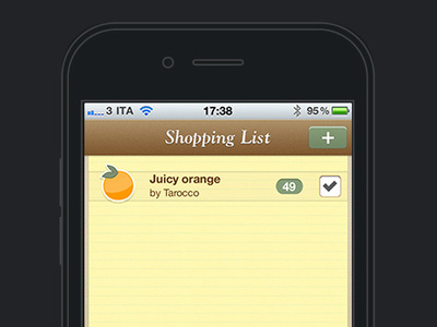 Save The Mom V1 – iPhone Shopping List iphone list mobile ui mobile user interface task manager tasks ui design user interface design