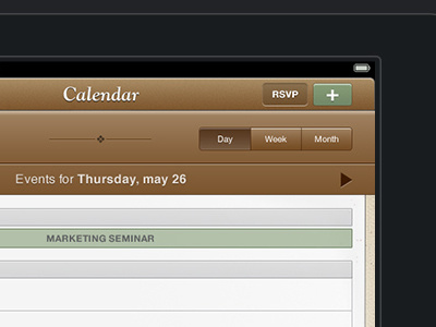 Save The Mom V1 – iPad Calendar calendar ipad mobile ui mobile user interface ui design user interface design
