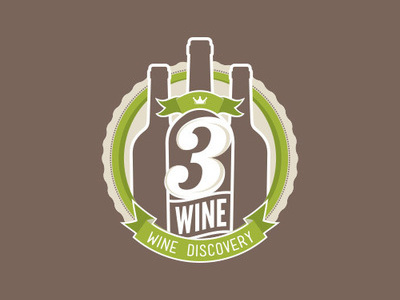 3Wine Logo – Final, iterations, & rejected versions branding logo logo design vintage vintage logo wine