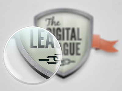 The Digital League logo details - pt. 2 branding detail digital digital brand digital illustration icon design logo logo design photoshop shield vintage vintage logo vintage mood