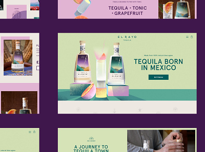 El Rayo Tequila ecommerce ui design