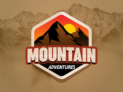 Mountain Adventures adventure illustration logo logodesign mountain visual identity