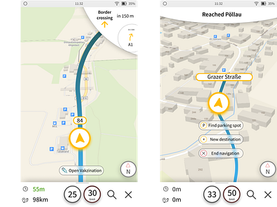 Mobile Navigation UI kde maps mobile navigation ui
