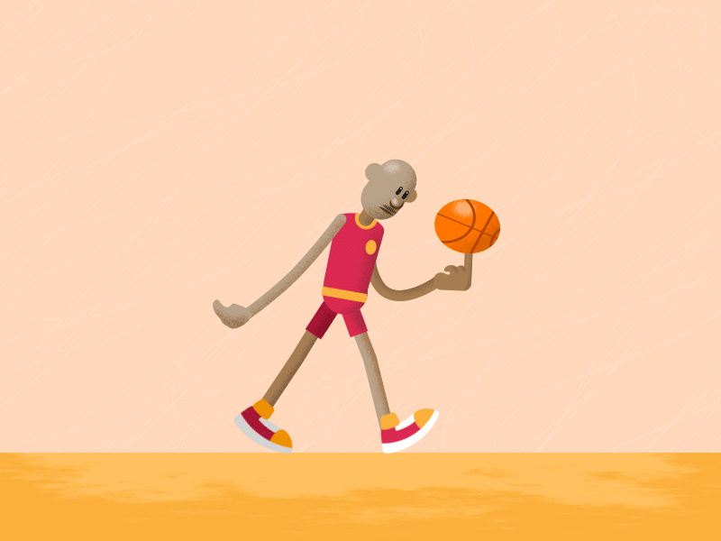 The Walking Sad animation basketball basketball player character design illustration motion sport walkcycle walking